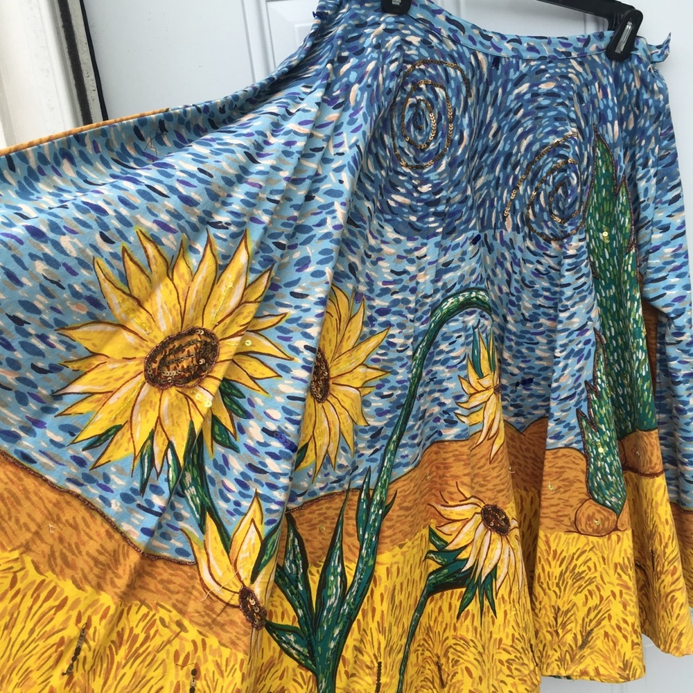 Van Gogh inspired skirt